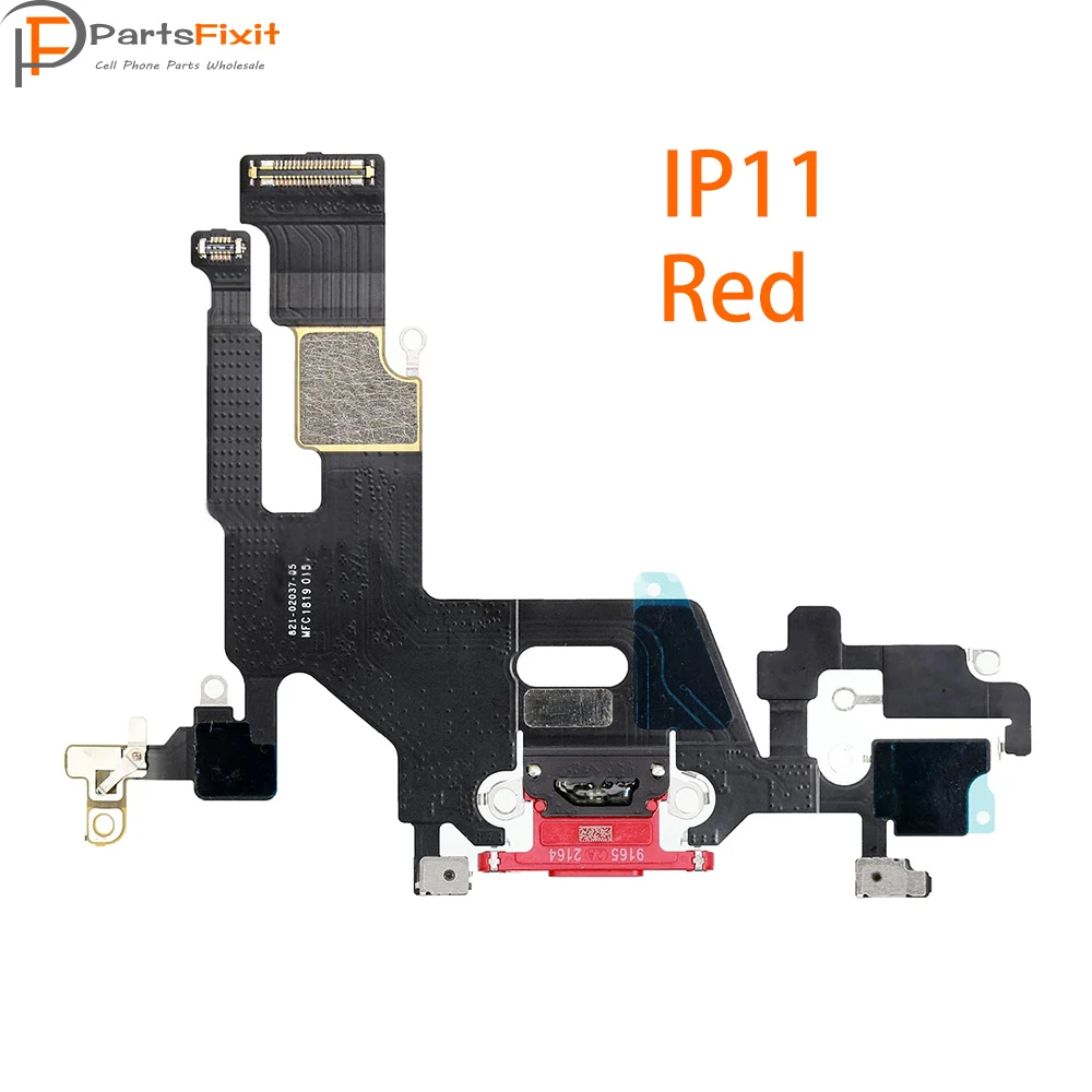 Original Charging Flex For IP11 USB Charger Port Dock Connector With Mic Flex Cable for iP Headphone Jack Flex