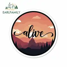 EARLFAMILY 13cm x 13cm for Alive Hike Mountains Trek Walk Happy Camping Road Trip Funny Car Stickers Waterproof Anime Vinyl JDM EARLFAMILY 13cm x 13cm for Alive Hike Mountains Trek Walk Happy Camping Road Trip Funny Car Stickers Waterproof Anime Vinyl JDM