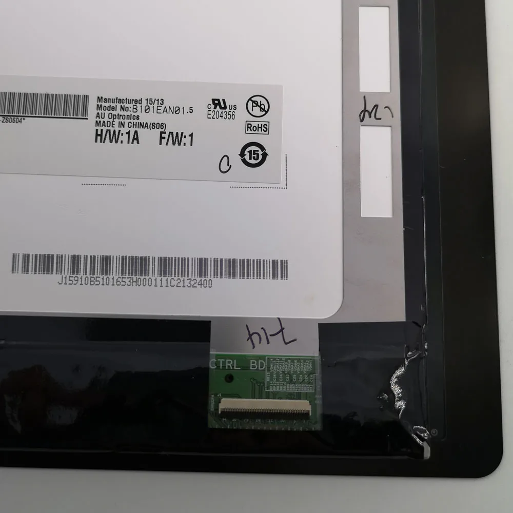 10.1'' Touch Screen Digitizer Assembly LCD Screen Sensor B101EAN01.5 For Acer Aspire Switch 10 SW5-012 Tablet 1280 * 800