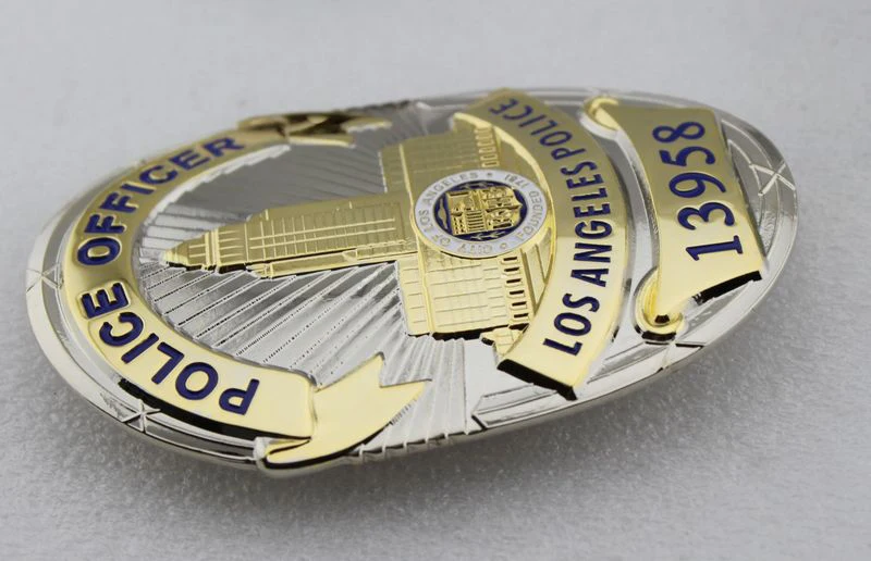 Классический офицер полиции Лос Анджелеса 13958 16520 копия Фильма Prop Pin Badge|Значки| |