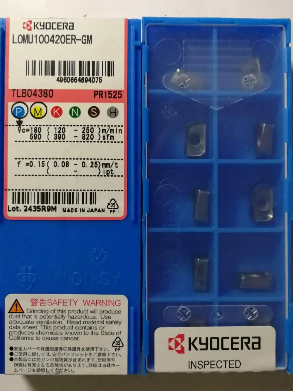 10PCS New Original Kyocera Carbide Inserts LOMU100420ER-GM PR1525 milling cutter tool