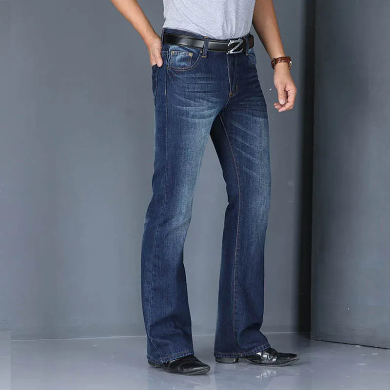 Korean Style Mens Autumn Flared Jeans for Men Boot Cut Bell Bottom Flare Denim Pants Long Trousers Fashion Loose Jeans Hombre Korean Style Mens Autumn Flared Jeans for Men Boot Cut Bell Bottom Flare Denim Pants Long Trousers Fashion Loose Jeans Hombre
