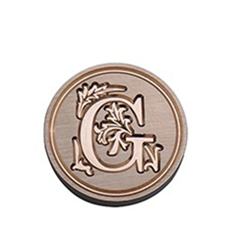 Sealing Stamp Letters Brown Customize Vintage Envelope Candle Seal Fire Candle Seal European Alphabet A-Z 1 Set Logo Decor