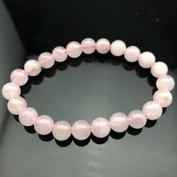 Chakra Balance Gemstone Bracelet - Natural Healing Beaded Jewelry (Rose Quartz)
