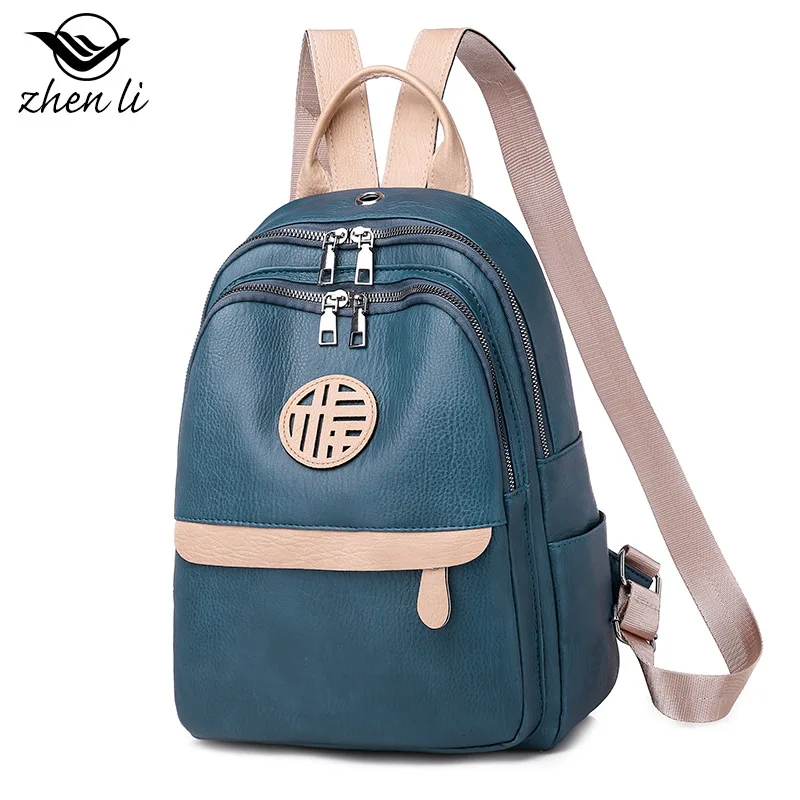 

WOMEN'S Bag Fashion Cool Stylish European And American Style Simple Backpack Bags Sea Penavico