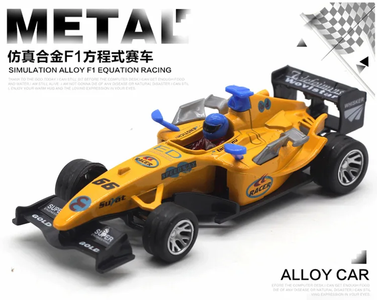 1: 32 сплав F1 формула гоночный автомобиль воин звук-и-светильник Модель автомобиля Модель игрушки стиль Горячая Распродажа