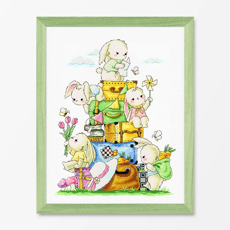 Наборы для вышивки крестом Yihan-Stitch, ремесленные пакеты, счетная мулине из хлопчатобумажной ткани, новый дизайн, вышивка рукоделие, вышивка крестиком