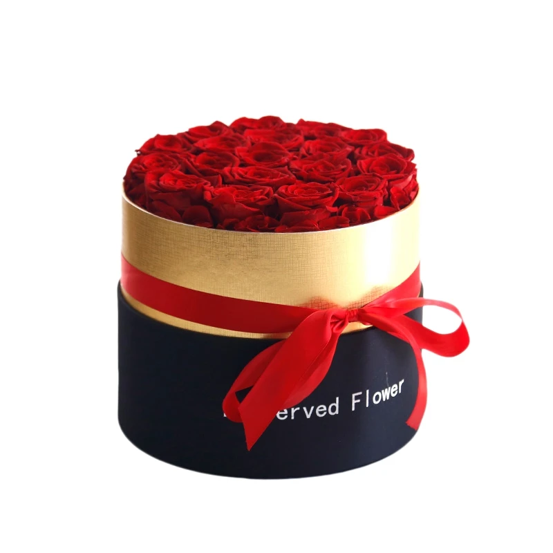 

Eternal Flower Handmade Preserved Roses in a Box Real Roses Rosebox That Last a Year Gift for Her Valentine's Day Present