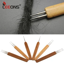 High Quality Bamboo/Plastic Crochet Hook Needles Hair Weaving Crochet 1/2/3head Needle For Braiding Dreadlocks Twist Hair