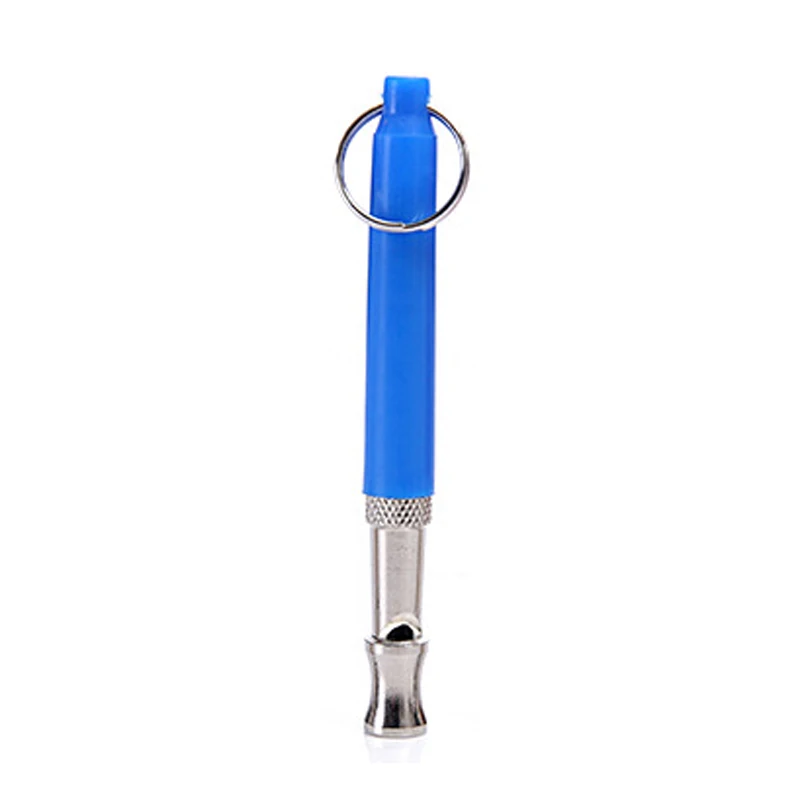 Синий Dog Training Whistle Repellent Puppy Repeller Ultrasonic Whistle Stop Barking Beeper Flute Dog Accessories Pet Products - Цвет: Синий
