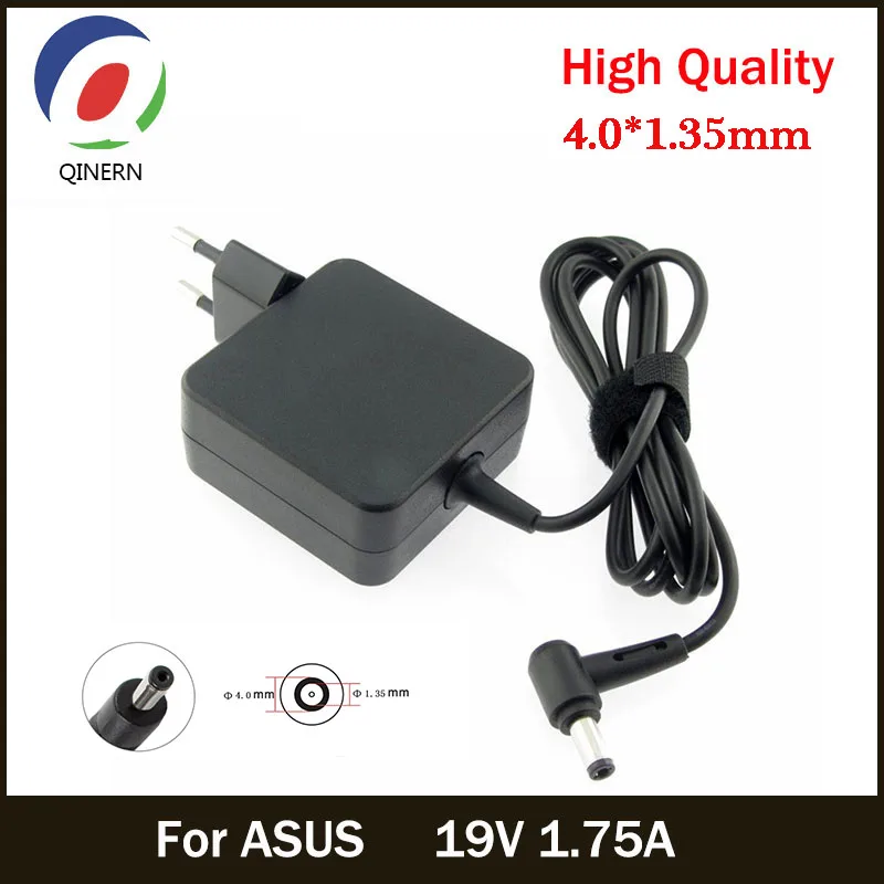 EU 19V 1.75A 33W 4 0*1 35mm AC адаптер питания для ноутбука ASUS ADP 33AW S200E X202E X201E Q200 S200L S220 X453M F453