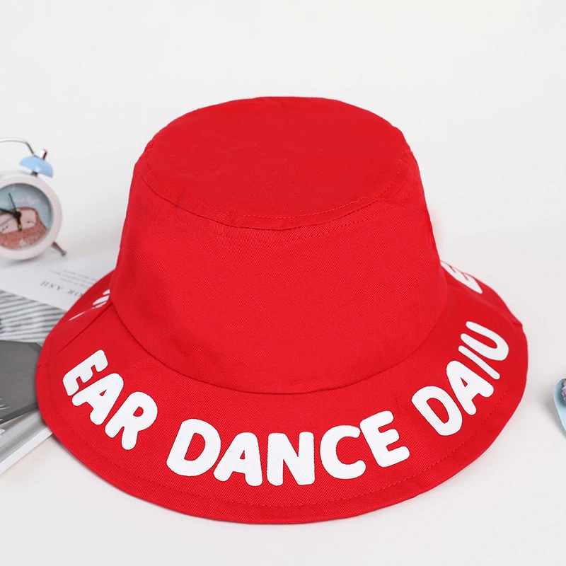 Letter Embroidery Summer Casual Sun Hat Cartoon Bucket Cap Outdoor Fisherman Hat Beach Cap Fashion