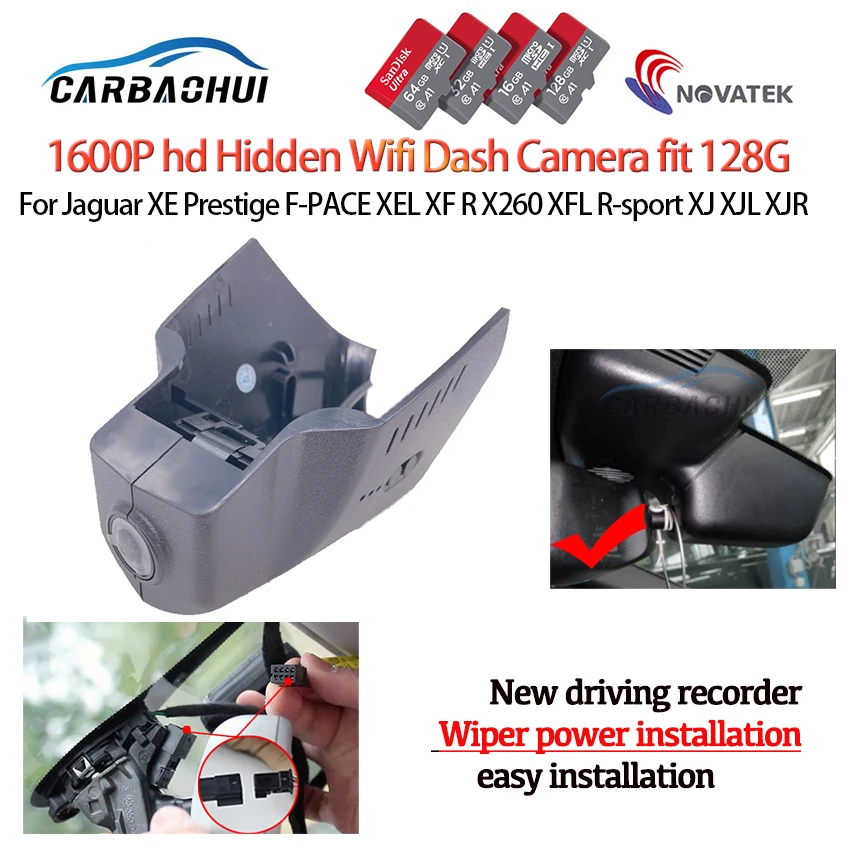 

NEW Car dvr Video Recorder Dash Cam Camera For Jaguar XE Prestige F-PACE XEL XF R X260 XFL R-sport XJ XJL XJR