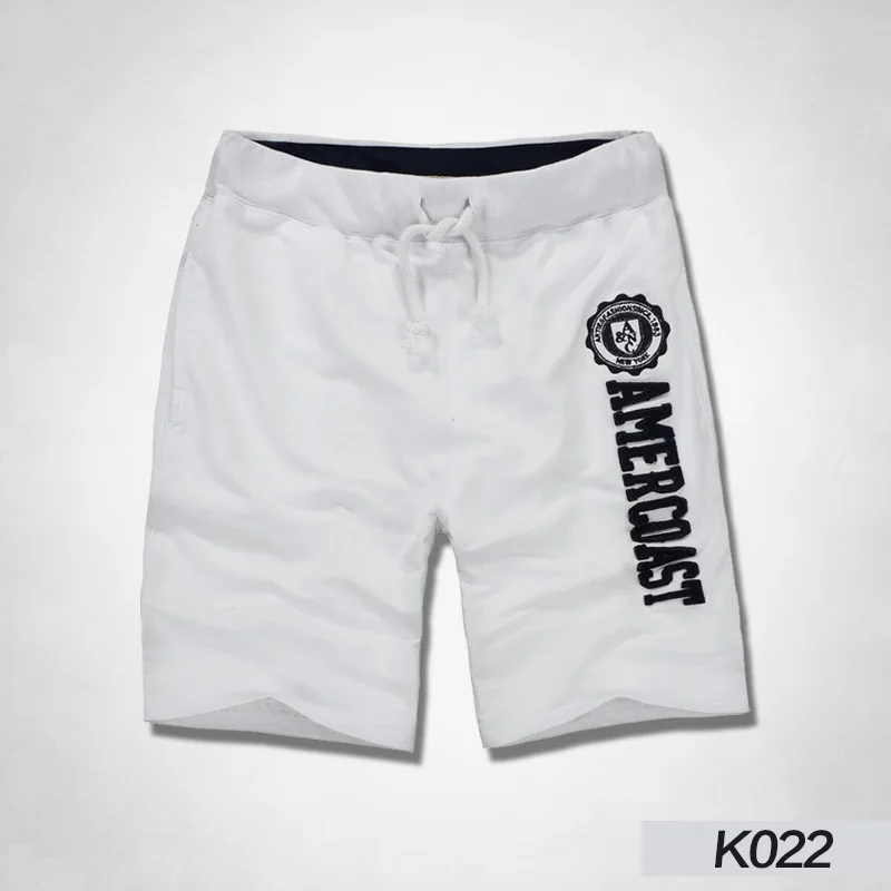 K022 white Новые мужские шорты для отдыха, бега, бега, фитнеса, мужские повседневные брендовые шорты и шорты до колена - Цвет: K022 white