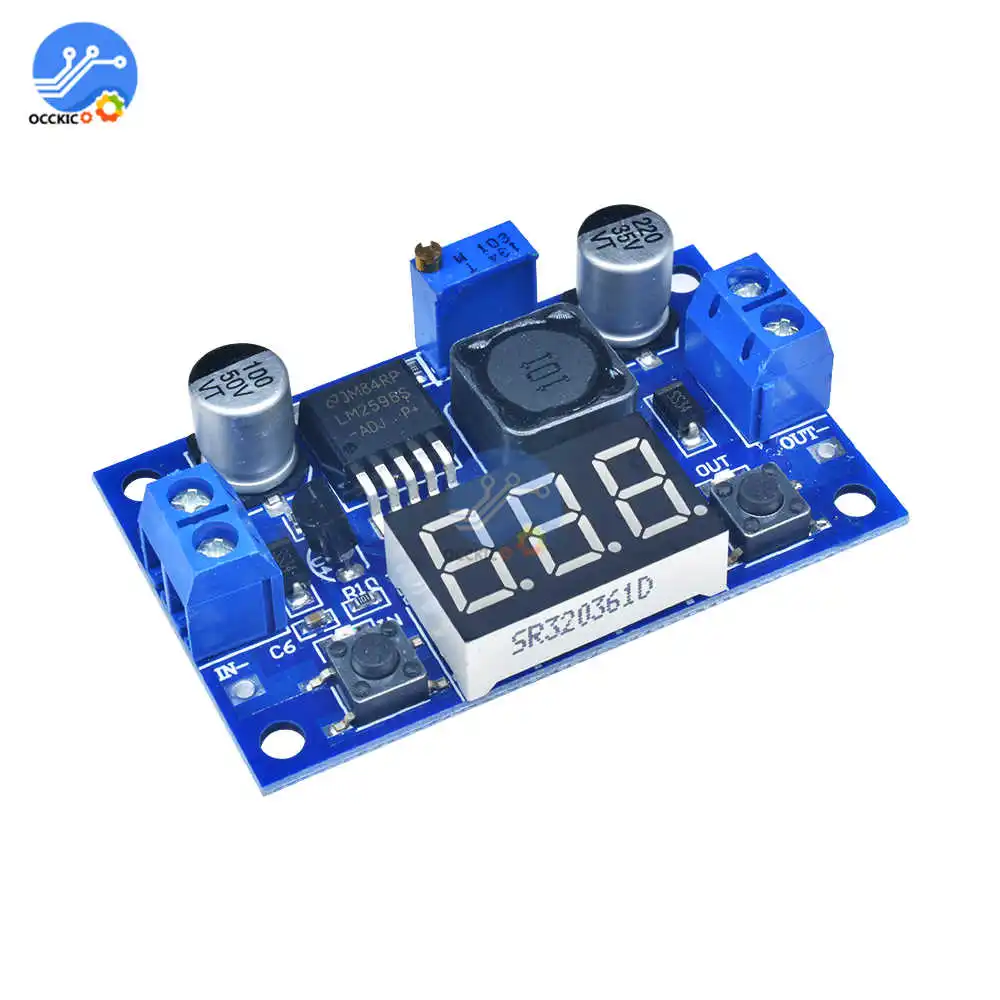DC понижающий модуль LM2596 DC/DC 4 0 ~ 40V до 1 25 37V Регулируемый регулятор напряжения