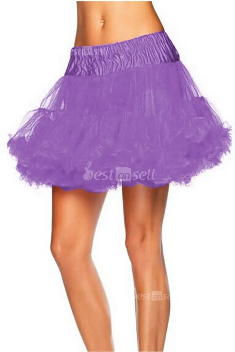Винтажный женский короткий мини-тюль для нижней юбки кринолин нижняя юбка дешевые балетные качели рокабилли юбка-пачка с рюшами 12019