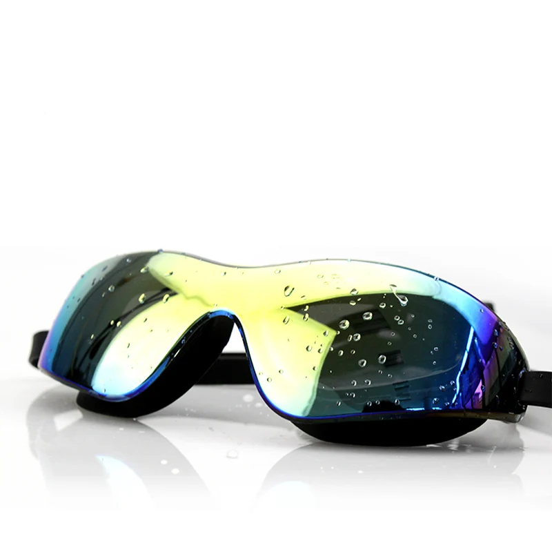 Large Frame Swimming Goggles Plating Swimming Glasses Anti-fog Waterproof UV Protection Professional Swim Glasses for Men Women