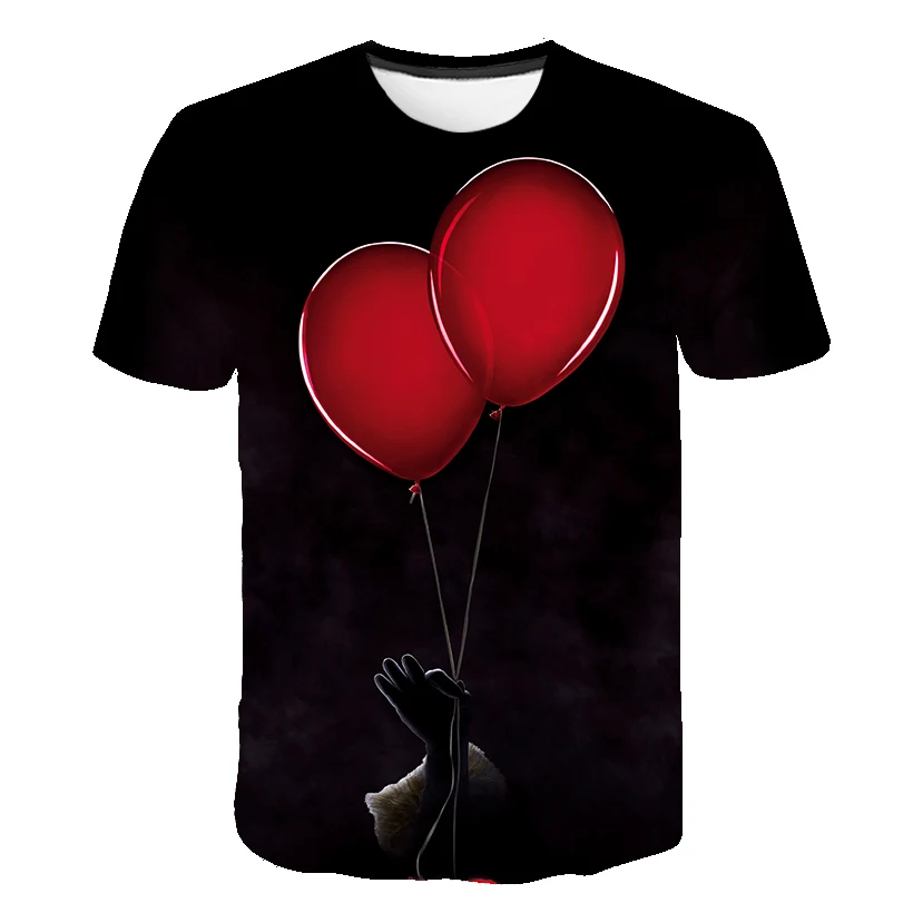 

Summer sale Men's T-shirt 3D Print Cute Clown Hip-Hop T-Shirt 2019 Unisex European Fashion Style Plus Size Round neck Tops