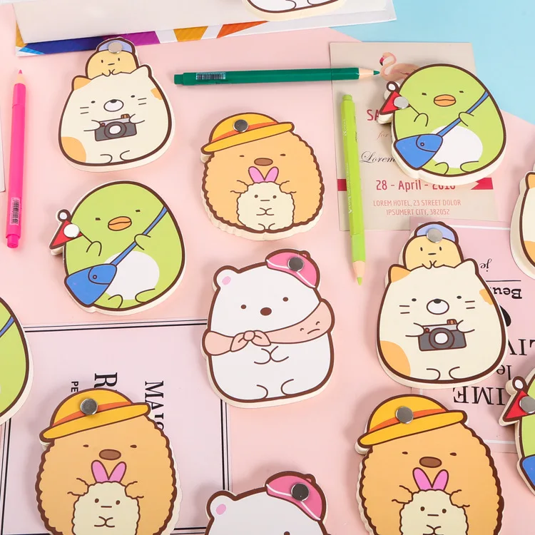

43% Japanese corner creature cartoon cute mini message note book diary book randomly prepare WJ01