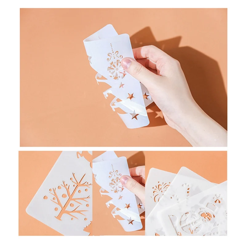1Pc DIY Craft Christmas Layering Stencils For Walls Painting Scrapbooking Stamp Album Decor Embossing Paper Card Template