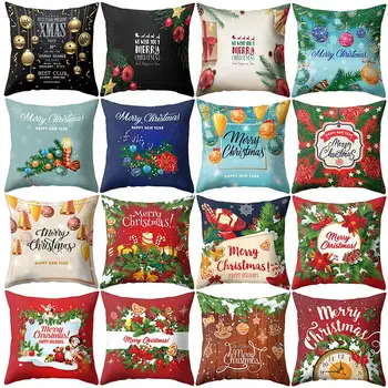 

Colorful Christmas Style Throw Pillow Case Cushion Cover Sofa Bed Home Decor