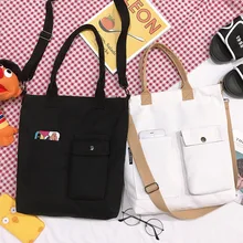 Сумка женская новая стильная Холщовая Сумка Женская сумка через плечо в Корейском стиле Студенческая ручная сумка для покупок