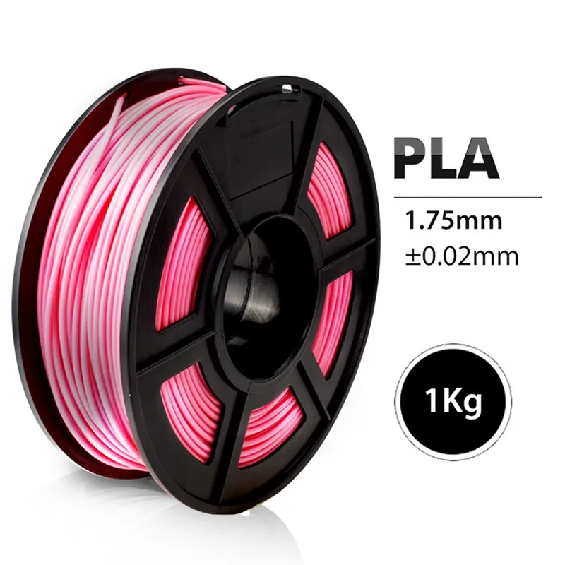 EasyThreed 3d принтер PLA нить 1,75 мм нить мерная+/-0,05 мм 1 кг розовый 3D пластик печатный материал для RepRap