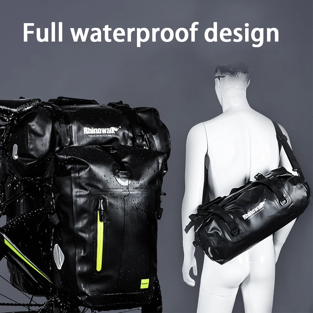 

Travel Handbag Multifunctional Full Waterproof Large Capacity Gym Bag Reflective Tape Bicycle Panniers Camping Outdoors Luggage