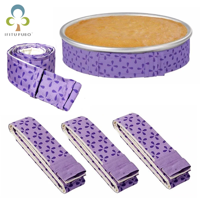 Baking Tray Protection Cake Pan Strips Bake Even Strip Belt Moist Level Decorat Tools Protect Banding Cloth Kitchen Gadgets ZXH | Дом и сад