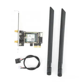 

Network Card Wireless Dual Band 2974Mbps PCI-E with High Gain 8DBI WIFI Antenna