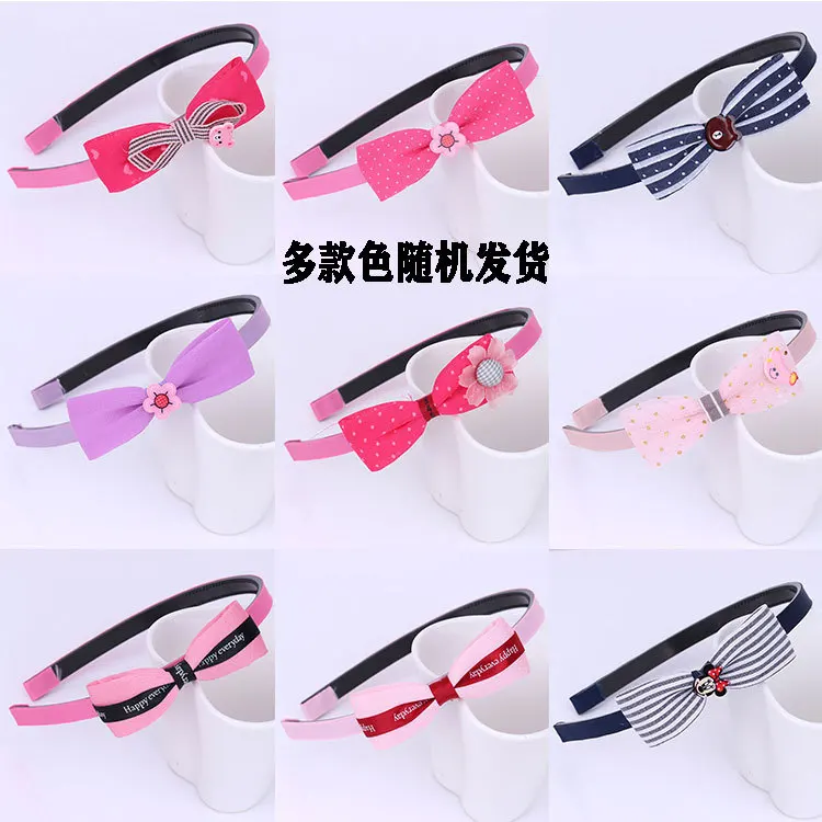Аксессуары для волос красочные ручной работы Фея Принцесса HairbandsCute девушки волосы группы детей бабочка головная повязка девушки мультяшная повязка на голову - Color: see chart
