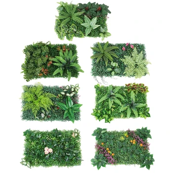 

60x40cm Hedge Indoor Outdoor Plants Flower Turf Lawn Topiary Greenery Wall Panels Wedding Garden Background Decor,60x40cm