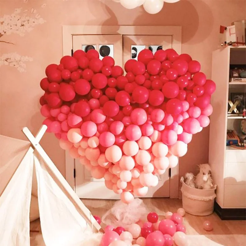 

V Matte Face Latex Balloons for Wedding Birthday Decoration Round Holiday Events Decorative Balloon Party Decor Supplies