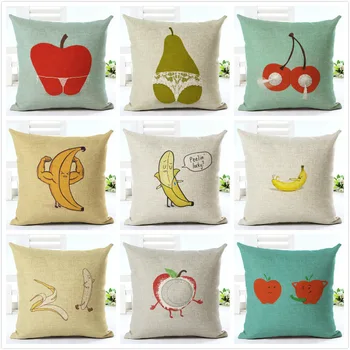 

Cartoon Fruit In Underwear Pillow Case Cushion Cover Home Decor Pillowcase Decorative Pillows For Sofa Christmas Pillow Cases