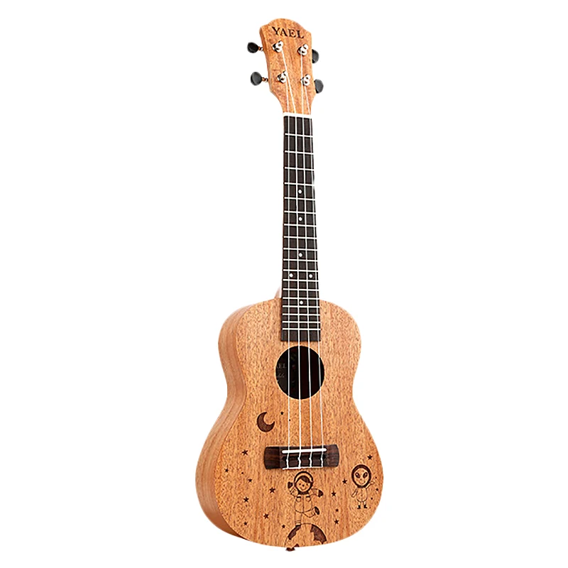

Yael 23 Inch Concert Ukulele 4 String Hawaiian Mini Guitar Uku Spacewalk Pattern Acoustic Guitar Mahogany Rosewood Ukelele