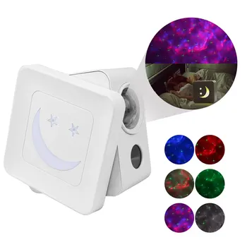 

Starry Sky Projector Star Night Light Projection Colorful Ocean Waving Lights 360 Degree Rotation Night Lighting Lamp for Kids