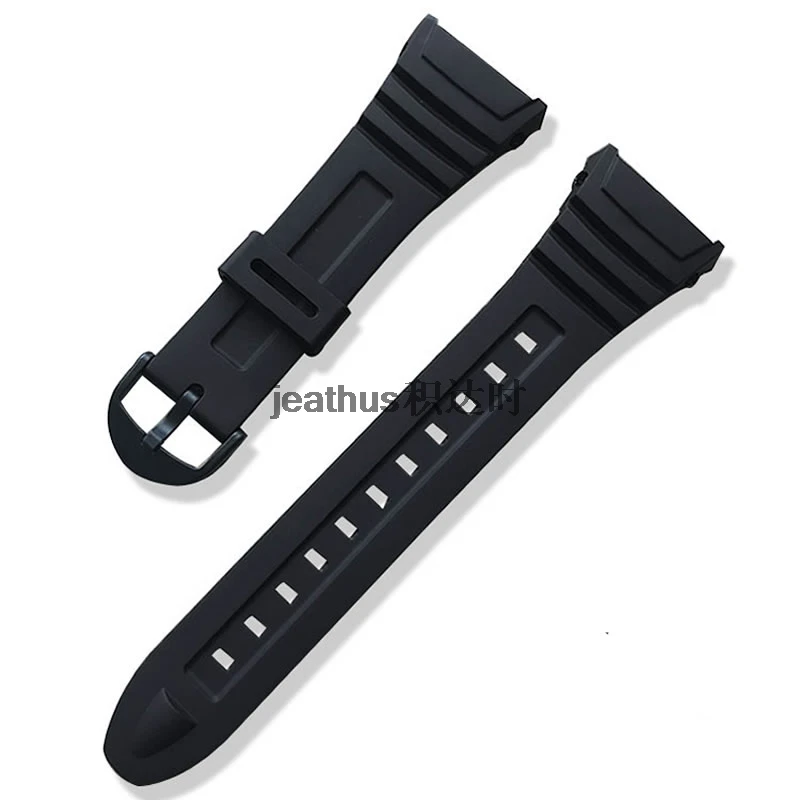 

Jeathus watchband replacement for casio digital watch w-96h w-96h-1A 2A 1B 9A silicone rubber strap pu watch bracelet