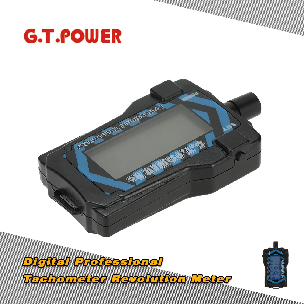 

1pc G.T.POWER RC Digital Professional Tachometer Revolution Meter for RC Aircraft Helicopter Quadcopter