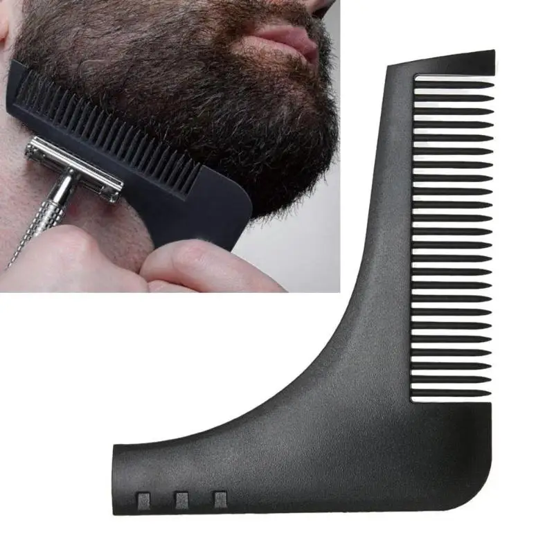 1 шт. черная борода для бритья шаблон гребень для бритья бороды инструмент для обрезки трафарет для бороды