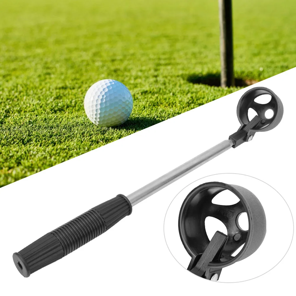 Retractable 2M telescopic stainless steel shaft Scoop Golf Ball