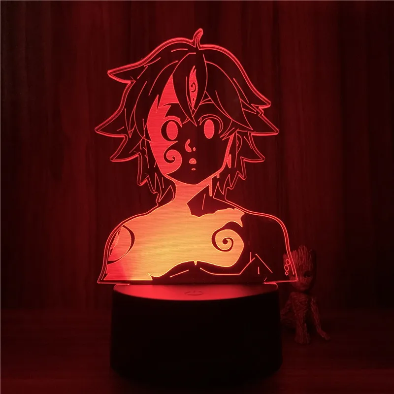 Anime Os Sete Pecados Mortais Figura Acrílico Stands Modelo Cosplay  Meliodas Liones Falcão Diane Personagem Sinal De Pé Decoração De Mesa -  Chaveiros - AliExpress