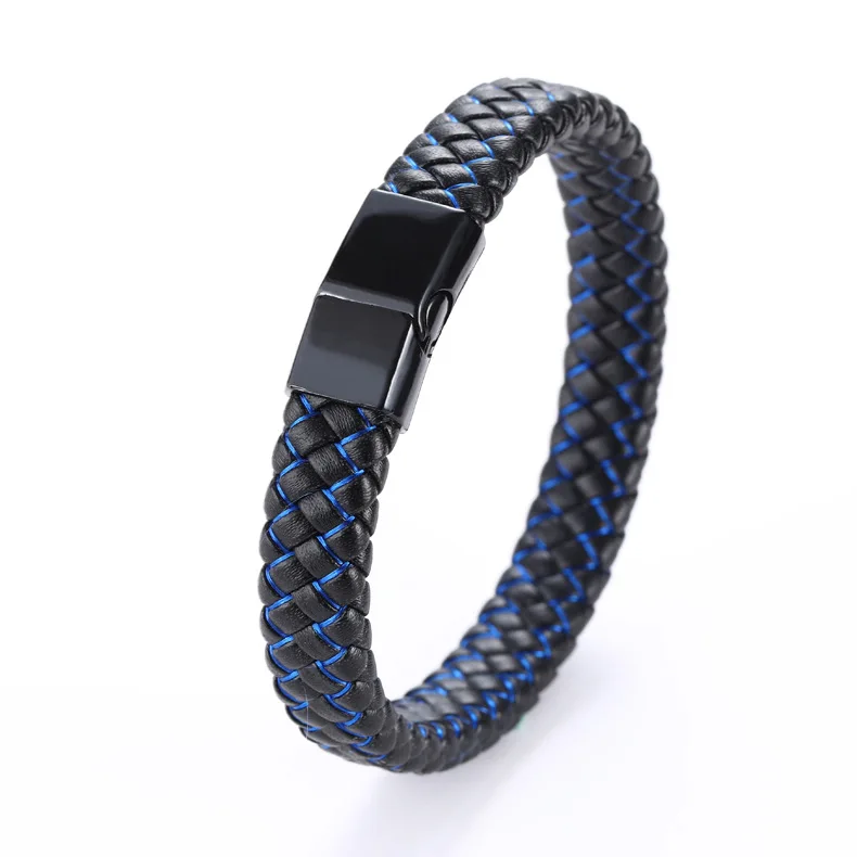 

New Style Handmade PU Leather Leather Bracelet Genuine Leather Bracelet Custom Leather Men's Bracelet Hand Jewelry