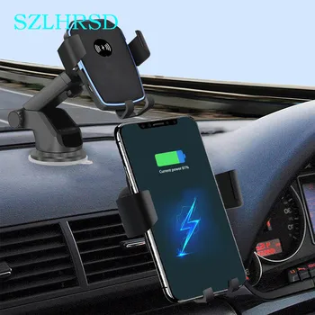 

Car Mount Qi Wireless Charger For Samsung Galaxy S20 Ultra S20+ S20 Plus Xcover Pro Quick Charge 10W Fast Car Phone Holder Stand