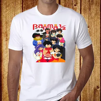

New Ranma 1/2 90's Anime Manga Men's White T-Shirt Size S-3XL Free Shipping