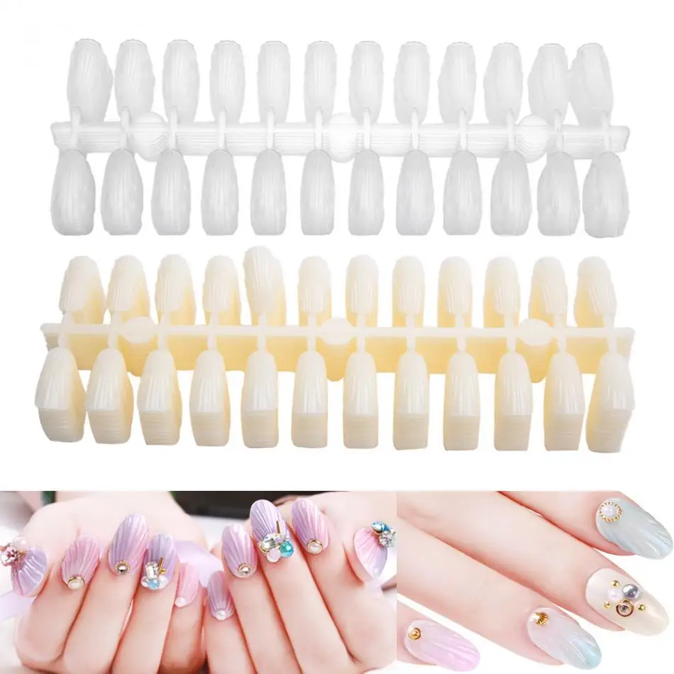 Nails Accessories False Nail Tips Card 240pcs Nails Gel Polish Color Card Display Showing Nails Tool 2 Colors
