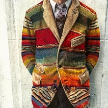 Новинка, мужские повседневные Пиджаки, модные, высокое качество, костюм, тренд, принт, индивидуальная, полиэстер, пальто, куртка