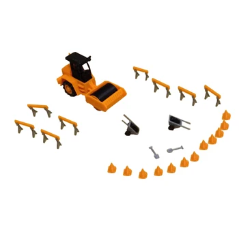 

1:87 HO Scale 3D Printed Road Roller Train Railway Model Scene Decoration Toy For Children Kids Educational Toys Birthday Gift