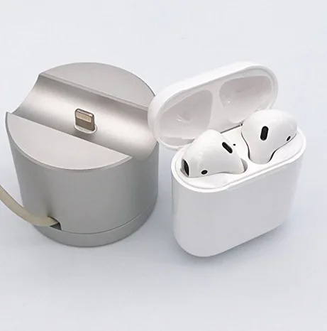 

AirPods Headset Box Charging Base Mobile Phone Tablet Charging Bracket Multi-functional Aluminum Alloy Base Plate