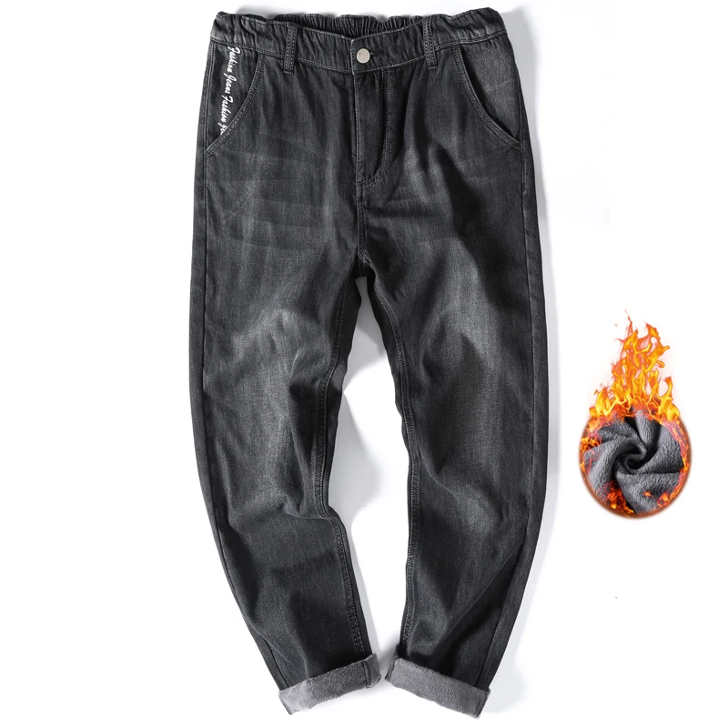 Flash Sale Fashion New Light Velvet Core Casual Pants Men's Ankle Length Casual Pants Men's Loose Large Size Pants Keep warm Plus size 7XL