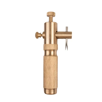 

TOP!-Adjustable Violin Purfling Groove Cutter Copper Material Violin Making Luthier Tool with Blades